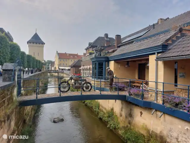 Papillons | Pays-Bas, Limbourg, Simpelveld - maison de vacances Valkenburg, le célèbre pont (avec moteur) sur De Geul