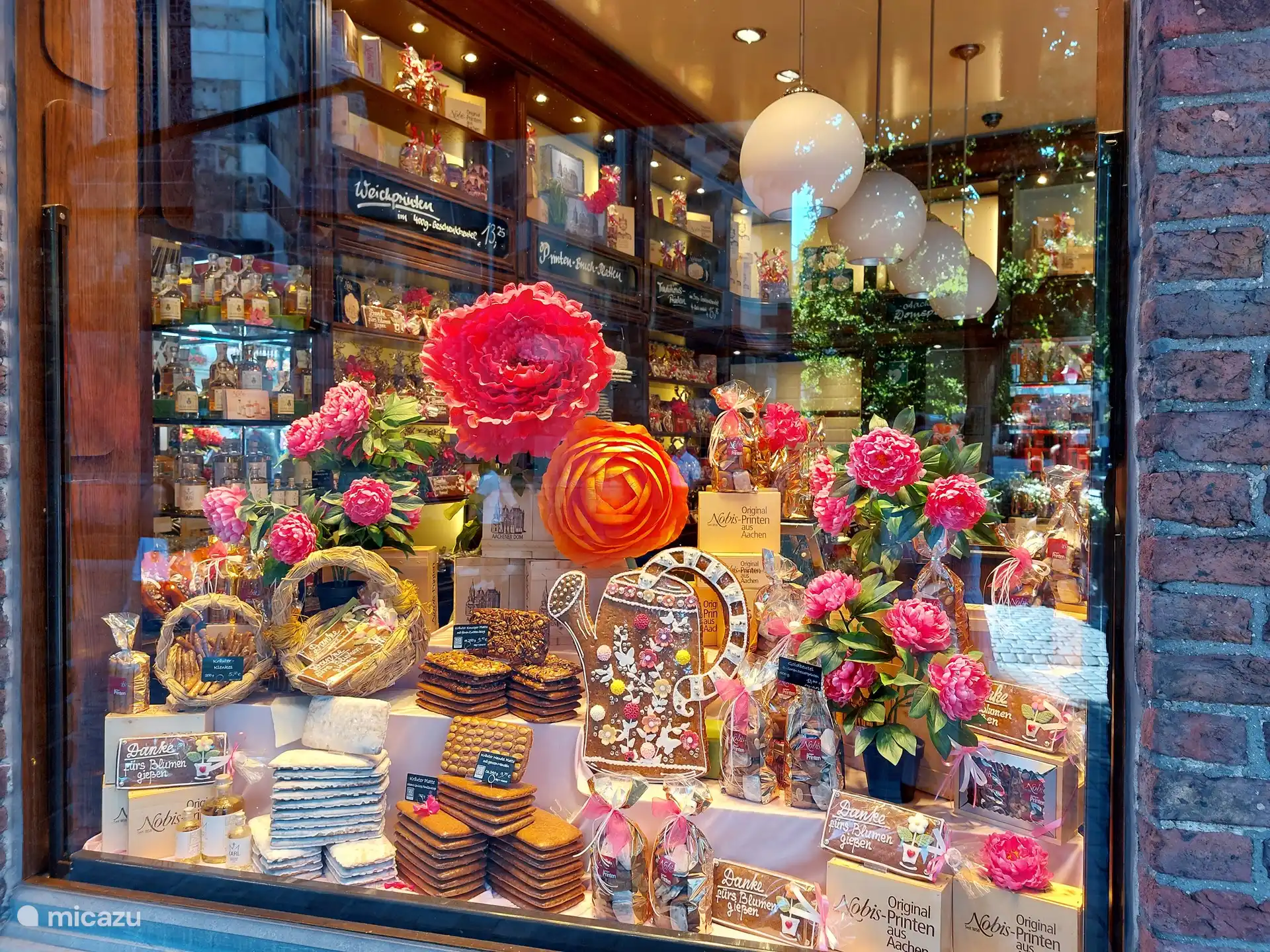 Aachen, beautiful shop windows in the old town