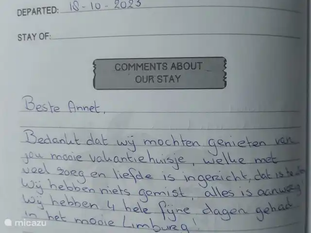 Papillons | Pays-Bas, Limbourg, Simpelveld - maison de vacances Extrait du livre d'or