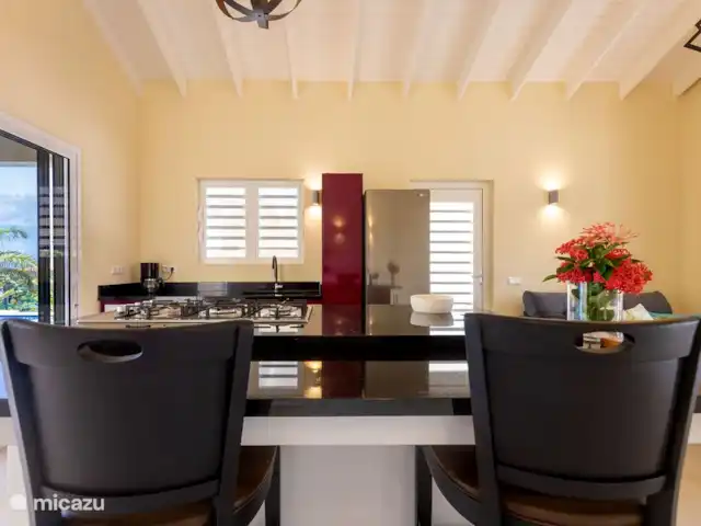 La retraite du gouverneur | Curaçao, Banda Abou (ouest), Fontein - villa La cuisine spacieuse et bien équipée répond à tous les besoins.
novembre 2024