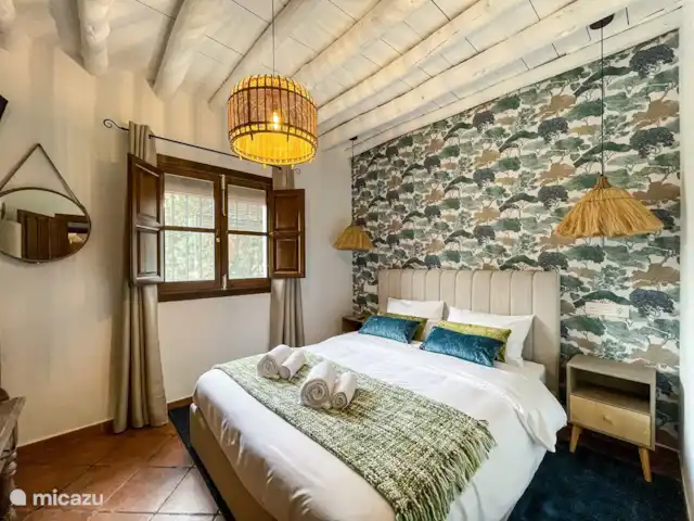 Villa Los Arrendajos, Montefrío, huren in Spanje, Andalusië, Montefrio - villa groene slaapkamer