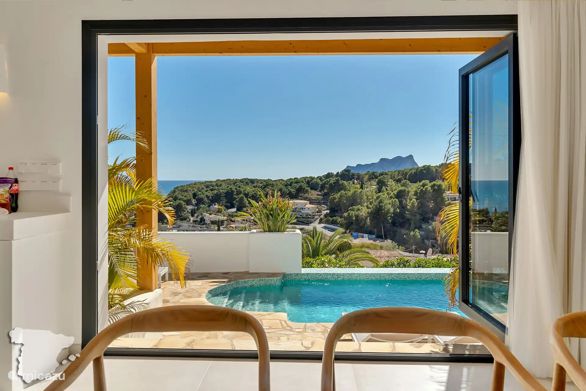 Schöne Aussicht vom Esszimmer