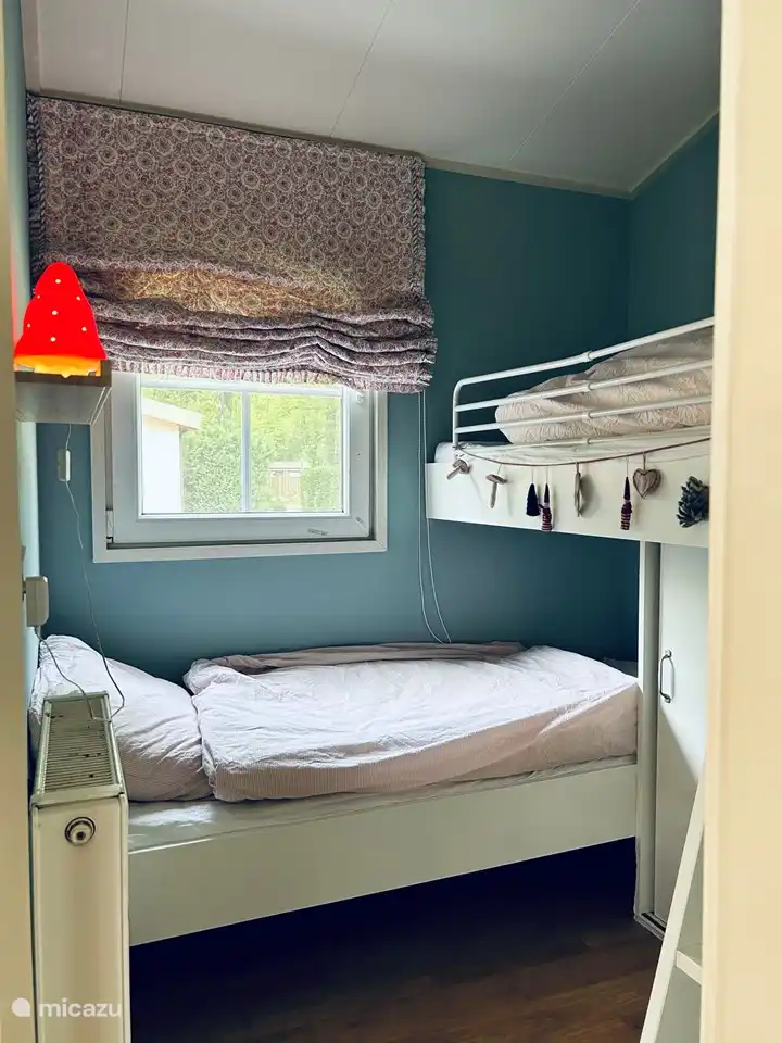 room with bunk bed