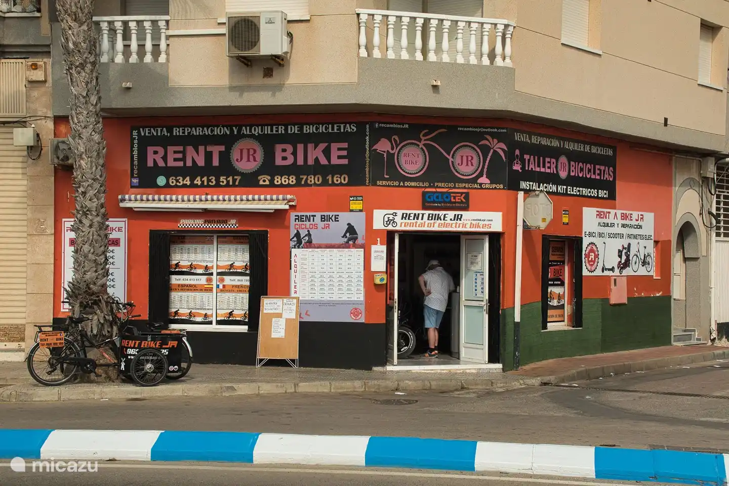 Alquiler de bicicletas en la zona.