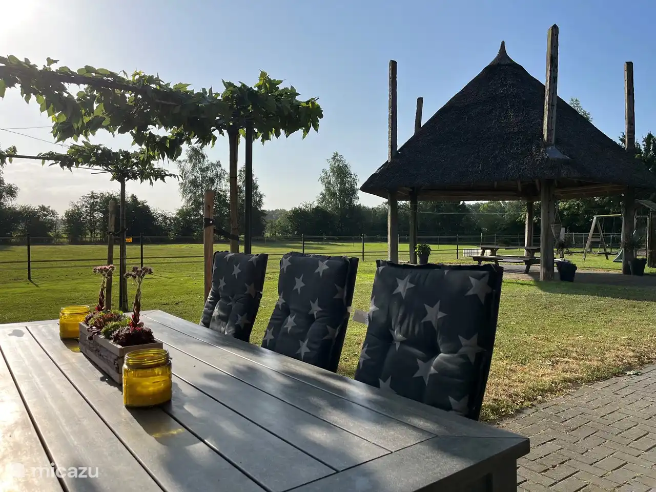 Blick von der Terrasse.