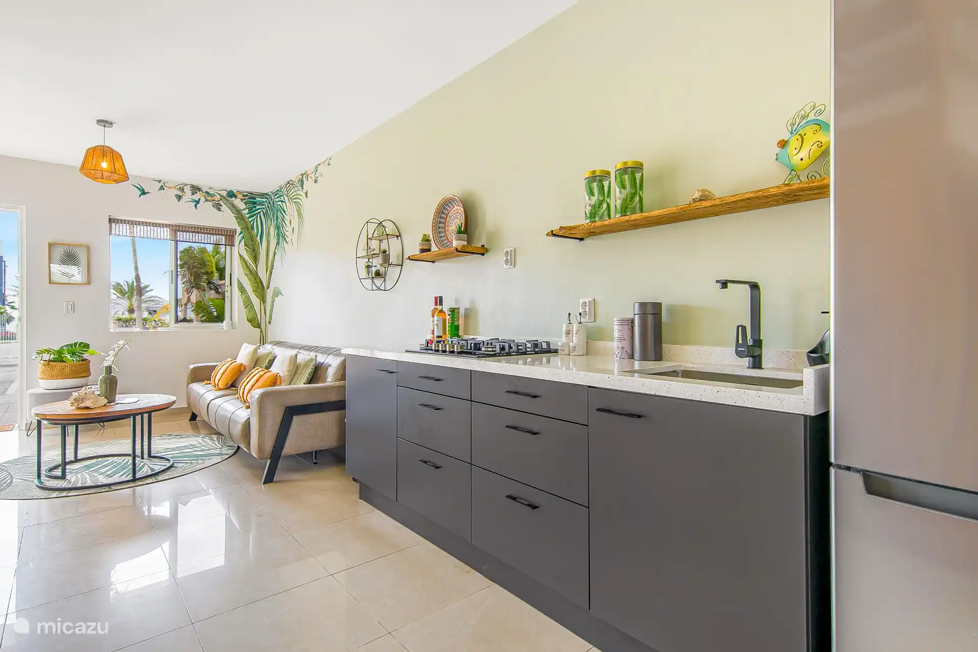 The kitchen where your first welcome drink is waiting for you! 