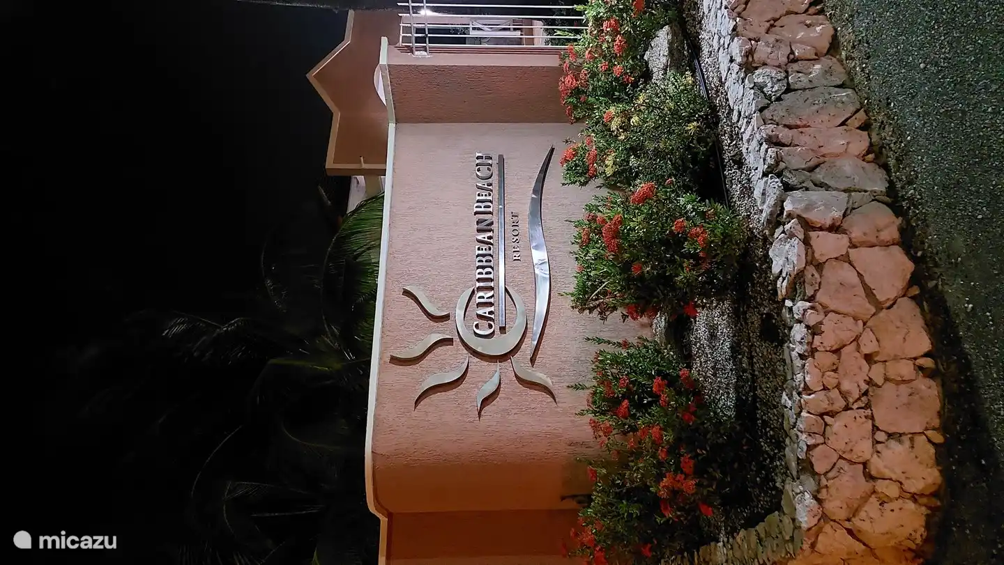At the entrance of Caribbean Beach Resort