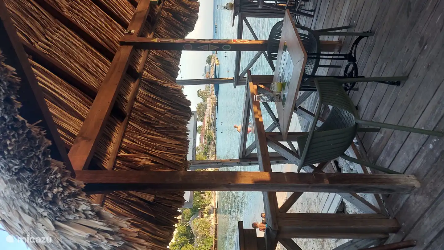 Pirate bay where you can always have breakfast, lunch and dinner on the beach. There is also the pizzaria