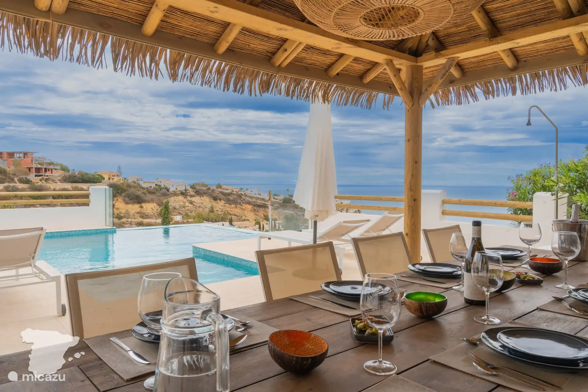 Blick von der Außenküche