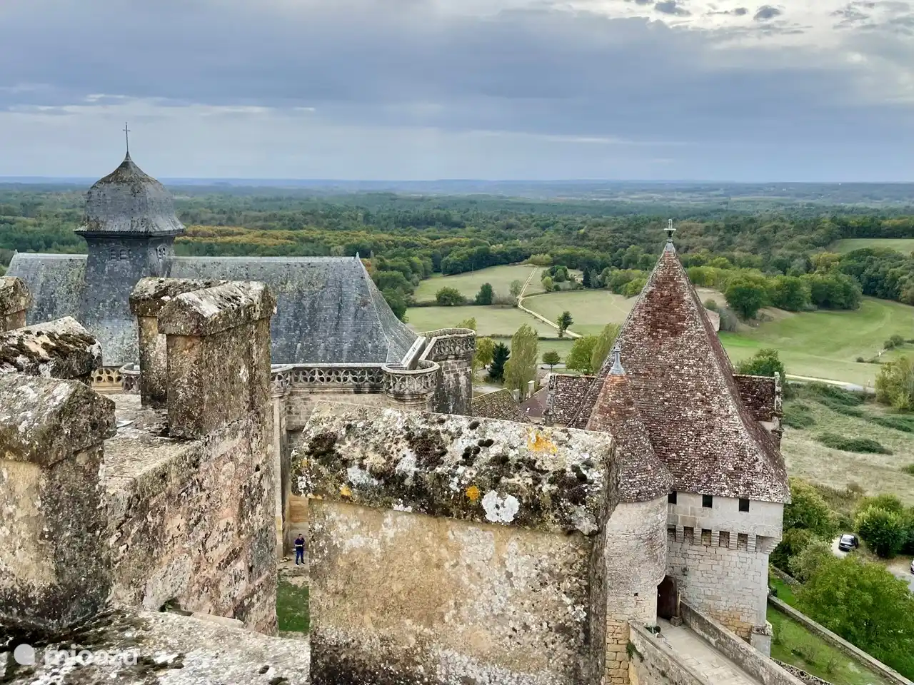 Blick vom Château de Biron