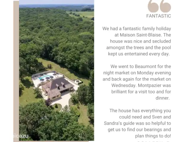 Maison de vacances de luxe avec piscine chaude | France, Dordogne, Rampieux - maison de vacances Avis invité de la saison 2023