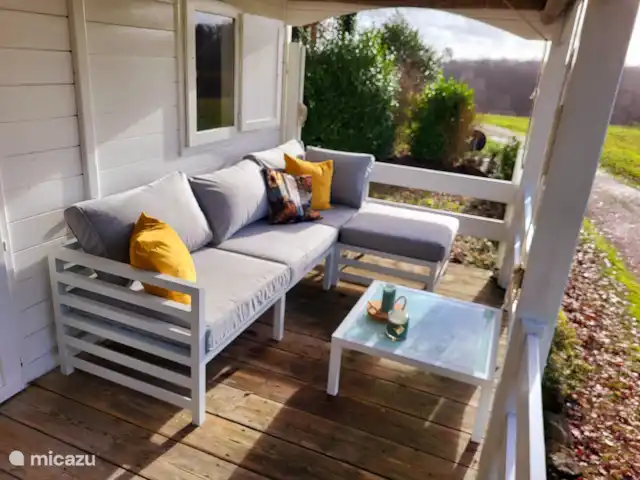 Chalet Château Le Verdoyer Belle Vue | France, Dordogne, Champs-Romain - chalet Profitez de la vue depuis le joli salon