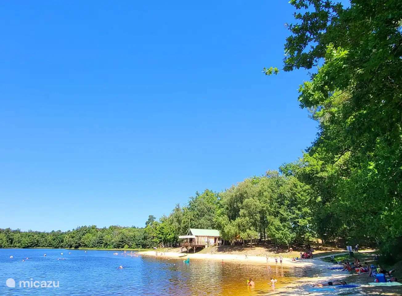 Gran lago para nadar a 5 min. distancia