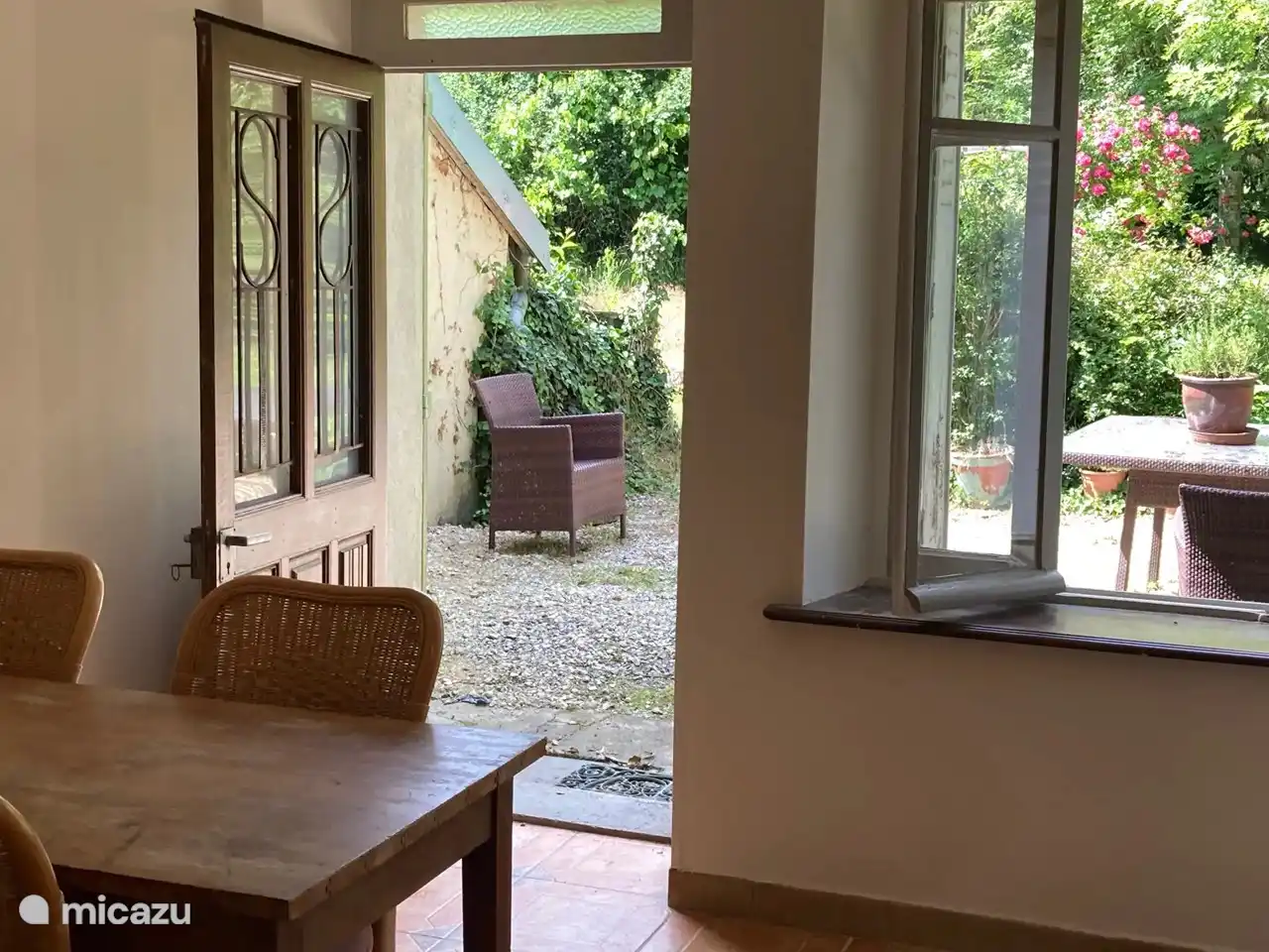 Kitchen overlooking garden