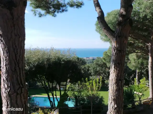 Houten villa op landgoed Barcelona  huren in Spanje, Barcelona, Sant Andreu de Llavaneres  - chalet Tja ....uitzicht ...