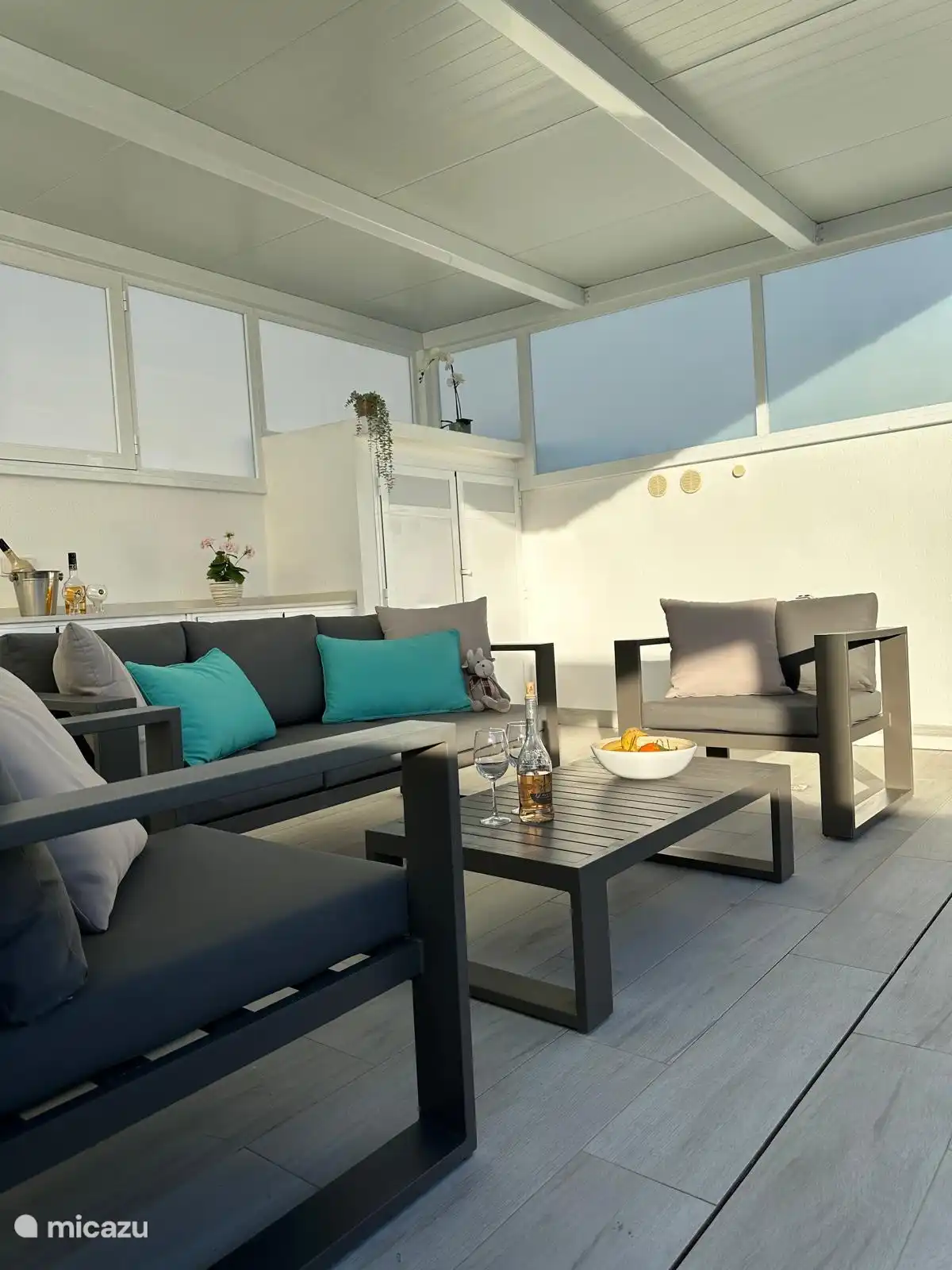 Genießen Sie das Solarium.