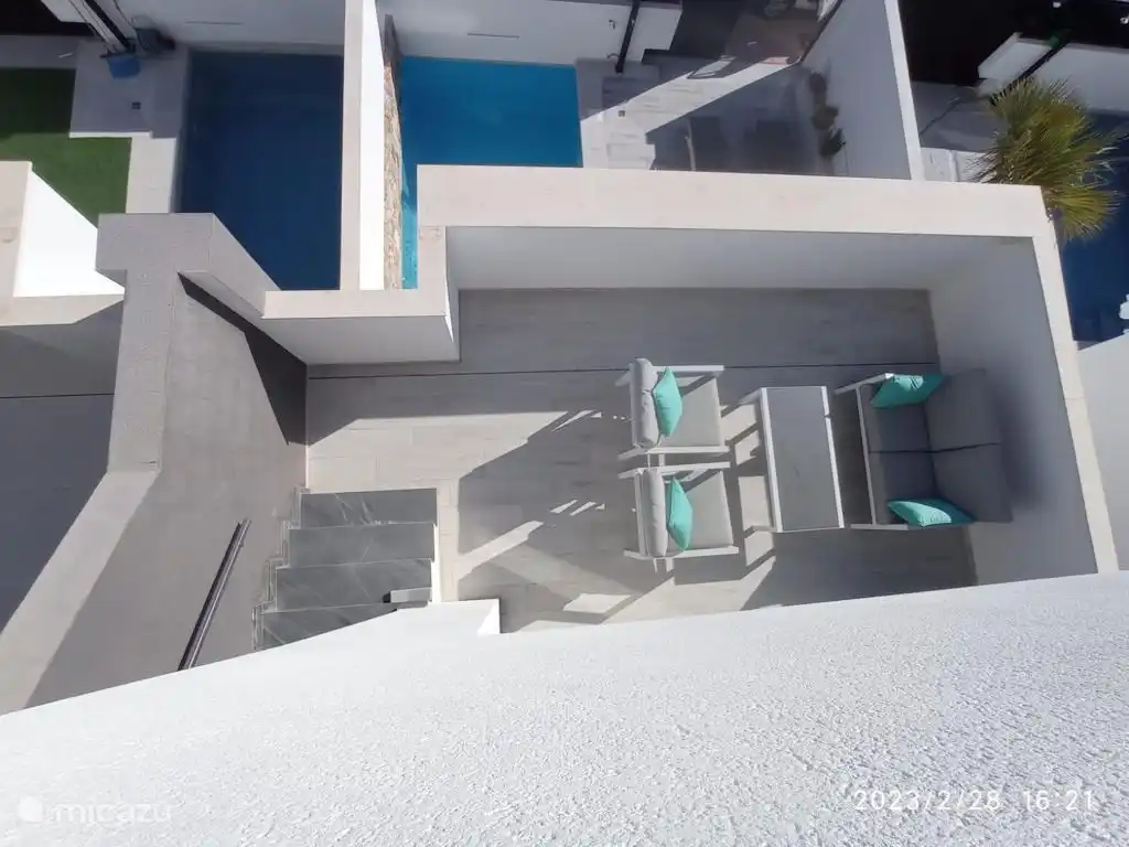 Top-Aussichtsterrasse und Garten.