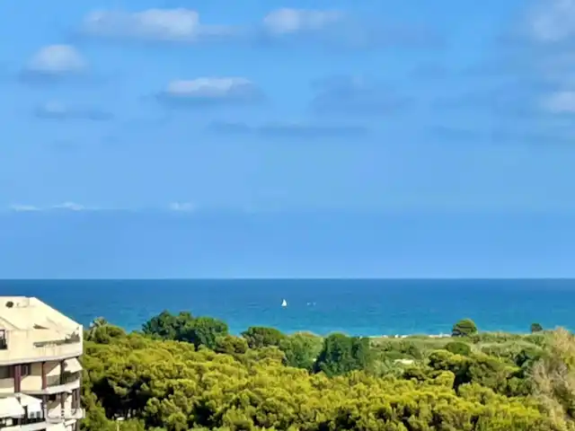 Gran Canet: luxe, strand, Valencia! huren in Spanje, Valencia, Canet d'En Berenguer - appartement Het uitzicht op zee vanaf het voorste terras.