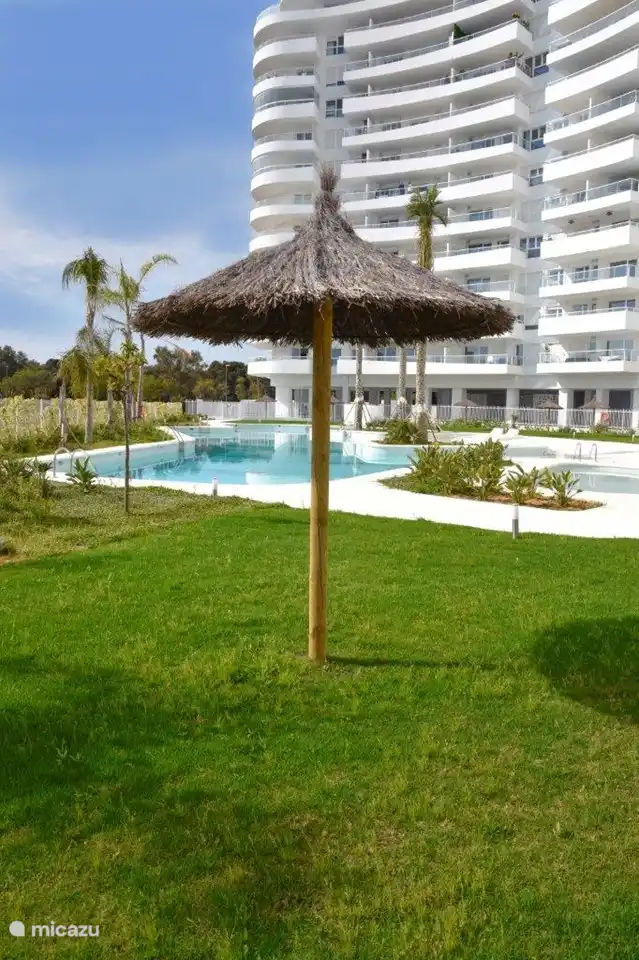 Le jardin méditerranéen, solarium et grande piscine de plain-pied au rez-de-chaussée
