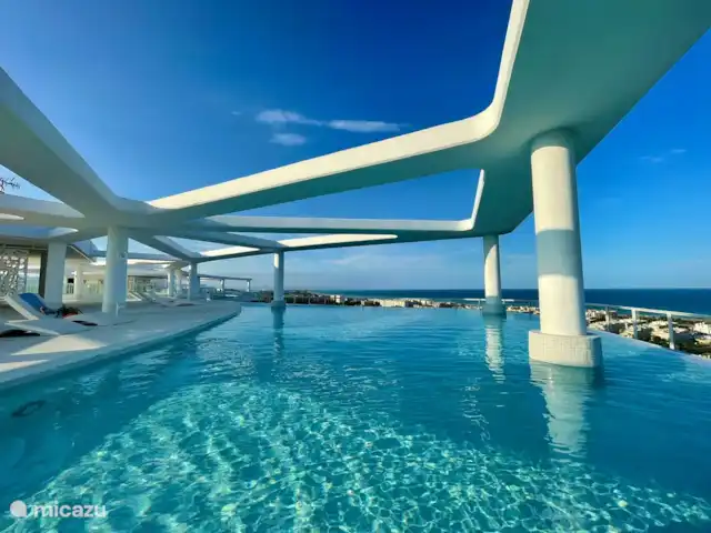 Gran Canet: luxe, strand, Valencia! huren in Spanje, Valencia, Canet d'En Berenguer - appartement infinity zwembad op de 20ste verdieping, jaarrond open.