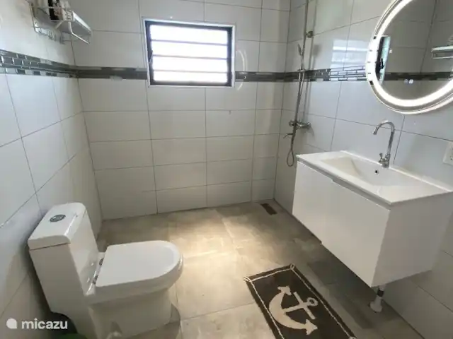 Reina de la colina en Curazao, Bandabou (oeste), Barber - villa Baño de la habitación del atardecer.