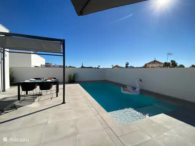 Location de Vacances Espagne, Costa Cálida, Mazarrón, villa - Villa Nikki-Adore Grande terrasse avec piscine privée