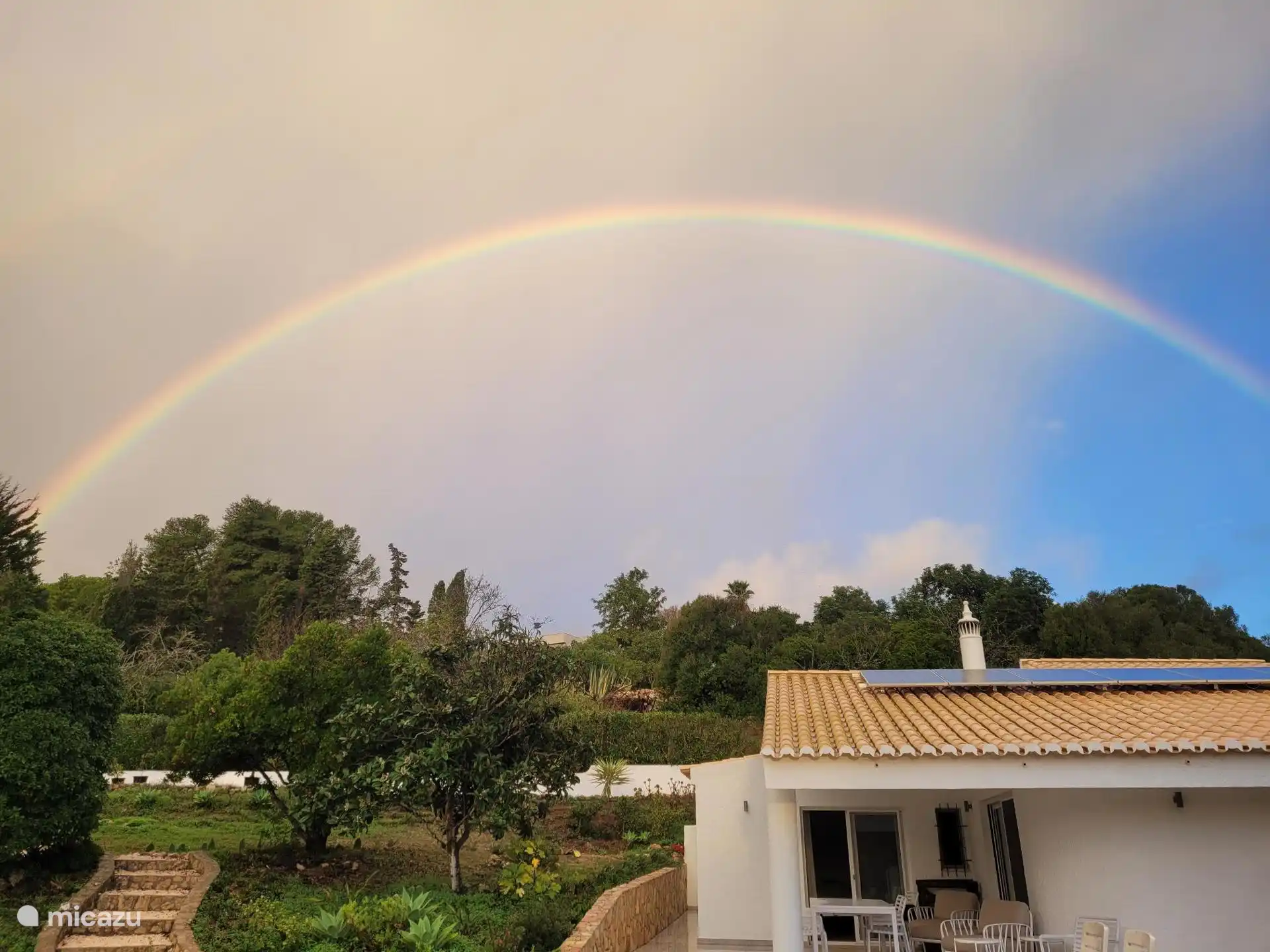 Arcoíris en una mañana de invierno