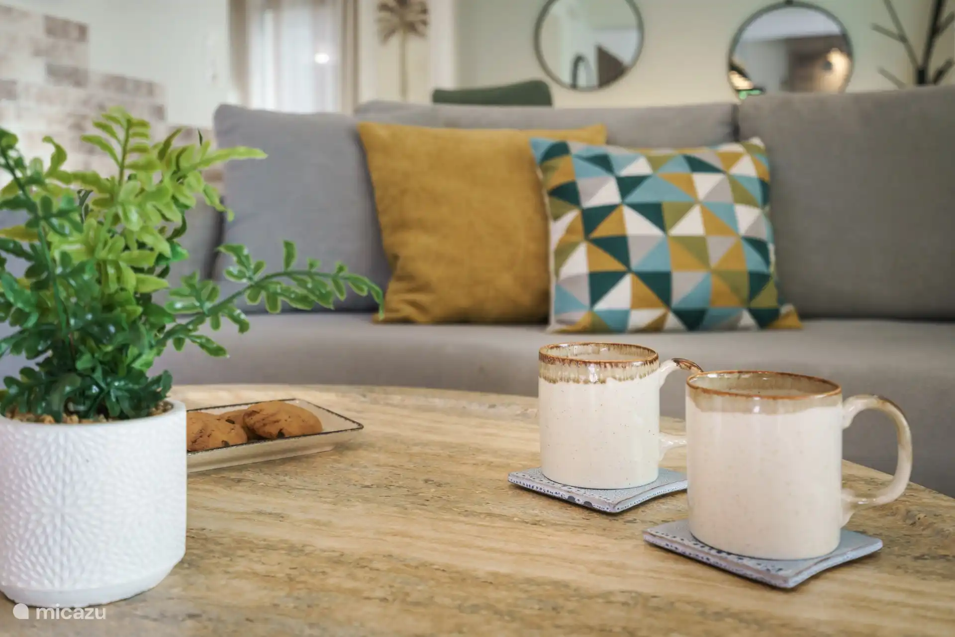 Sitting area indoors