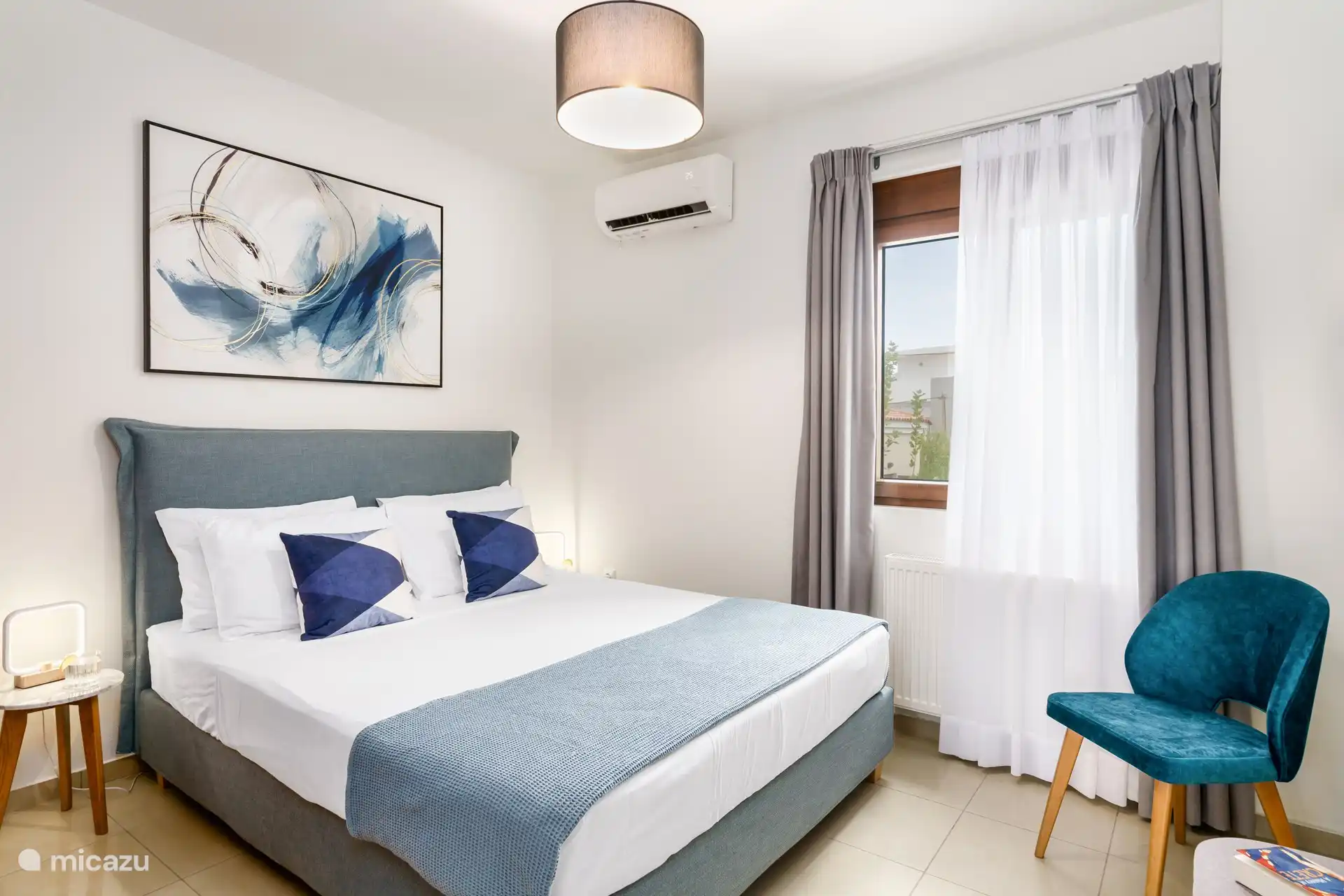 Bedroom with king bed