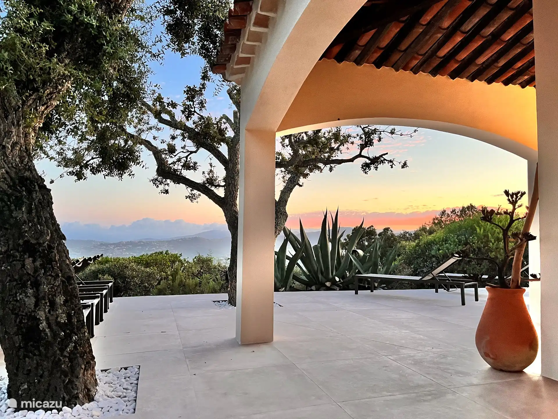 Detailfoto der Terrasse