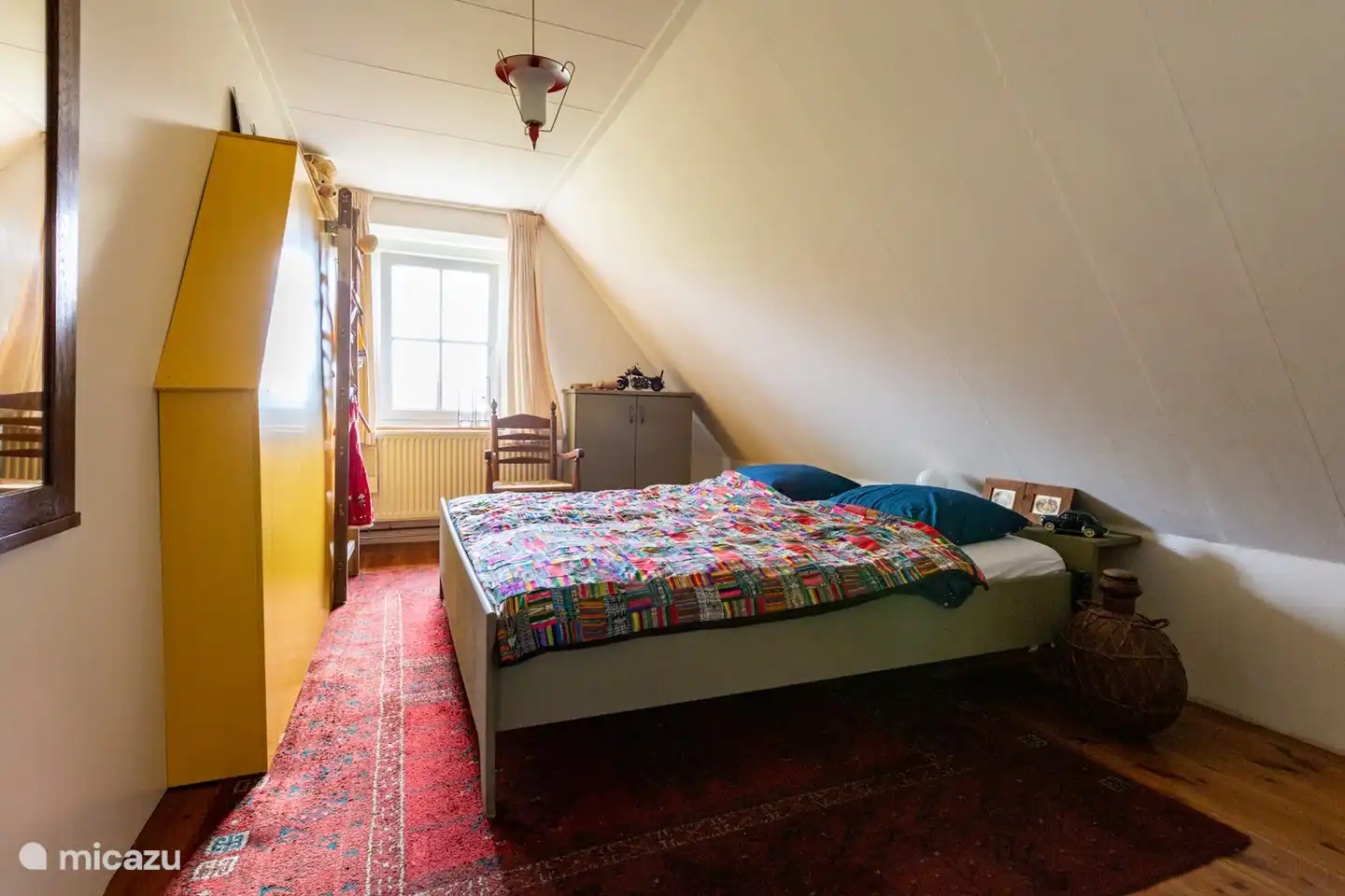 Schlafzimmer 3 im Obergeschoss.
2-Personen-Bett