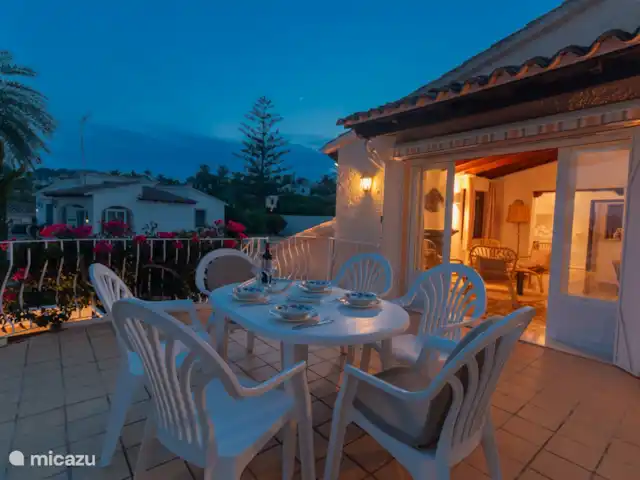 Casa Fon Sana en España, Costa Blanca, Moraira - casa vacacional Por encima de la terraza