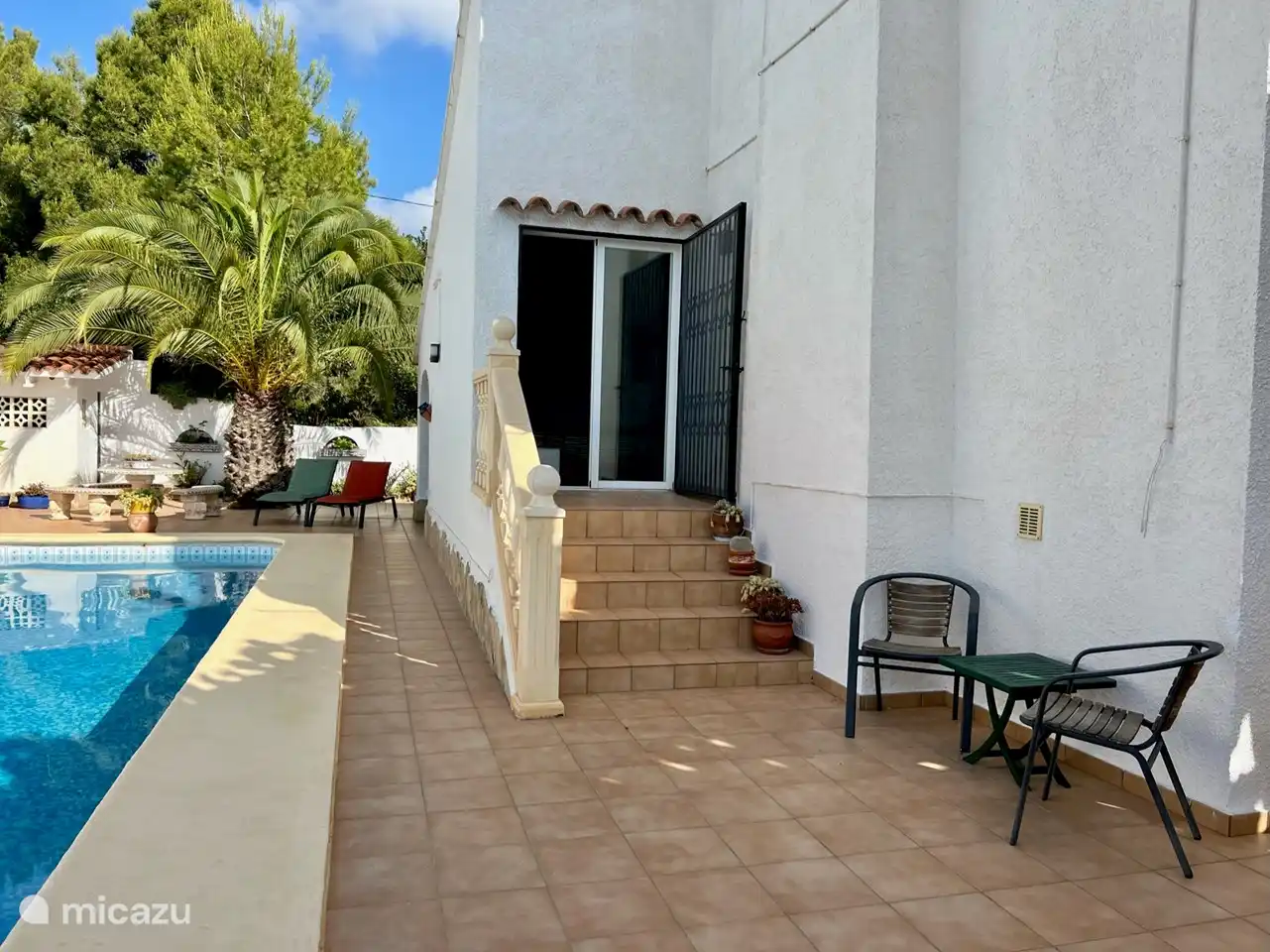 Privater Zugang zum Schlafzimmer im Obergeschoss.