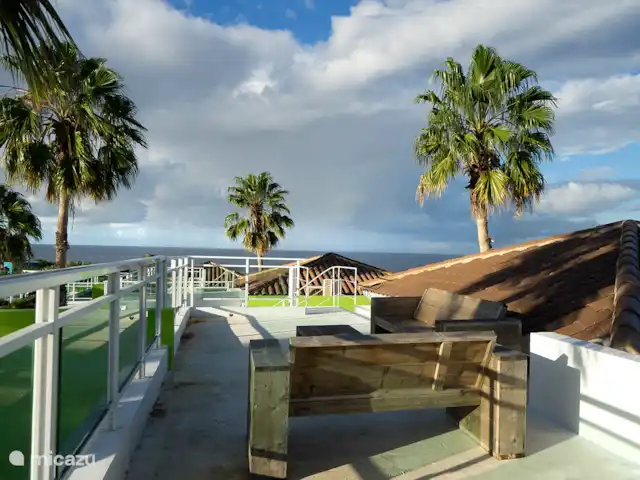 Curazao frente al mar / Bungalow Lagoon en Curazao, Curazao Centro, Piscadera - bungaló La terraza de la azotea con una gran vista del Mar Caribe!!