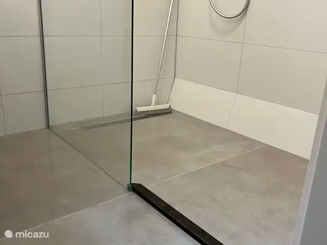 Bungalow de luxe en pleine nature | Pays-Bas, Limbourg, Posterholt - maison de vacances Salle de bain, douche avec barrière d’eau.