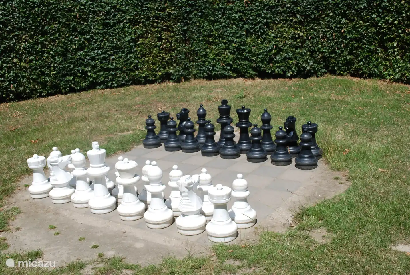 Schachspiel draußen