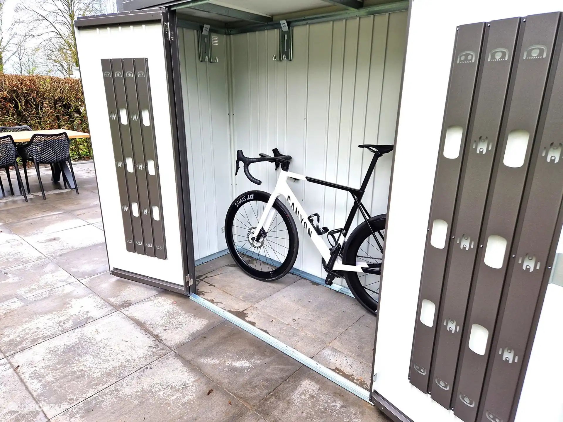 Abschließbarer Fahrradschuppen bei Steefs Ferienhaus