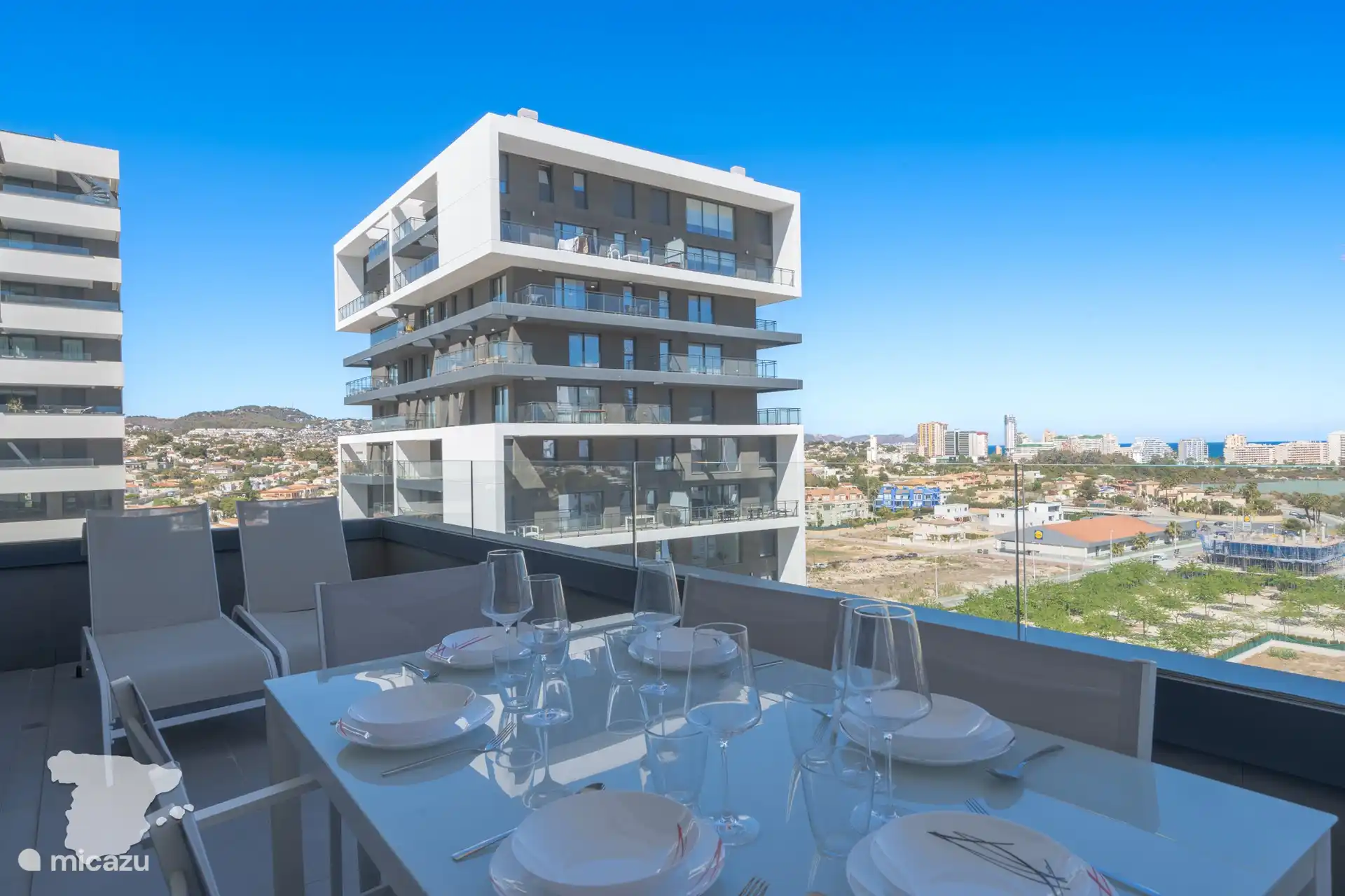 Vue depuis le balcon privé