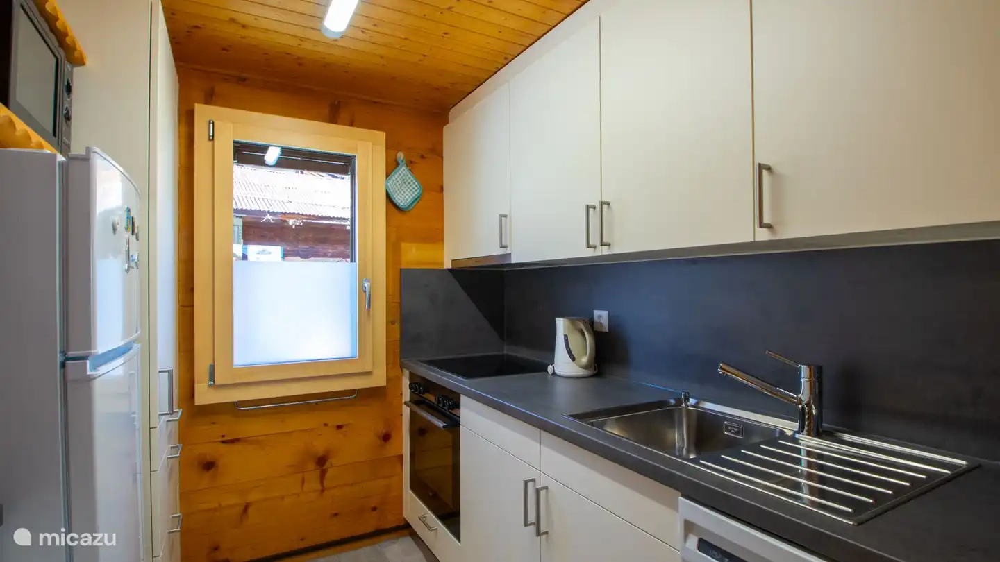 a fully equipped kitchen