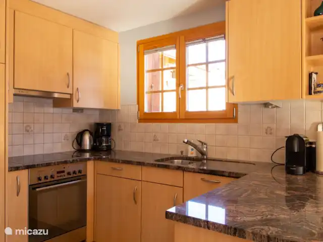 Cresta | Suisse, Valais, Fiesch - maison de vacances cuisine ouverte avec four, lave-vaisselle, micro-ondes, grille-pain, bouilloire, fondue au fromage