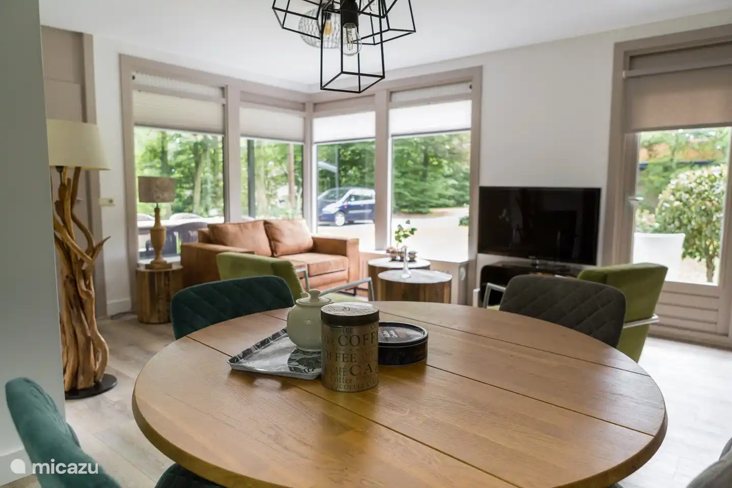 vue depuis la table de la cuisine.