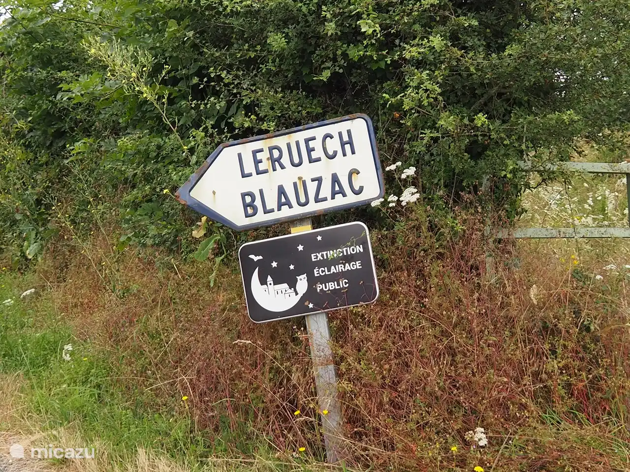 Léruech, het hameau waar het huis staat.