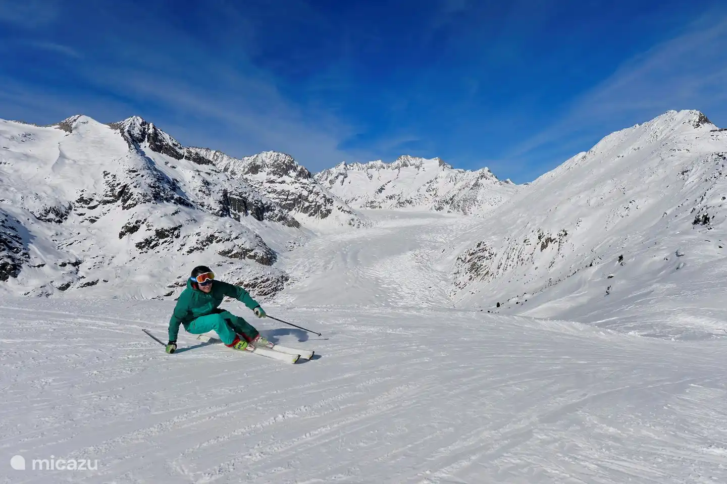 Den Winterurlaub in Fiesch genießt man in der Aletsch Arena