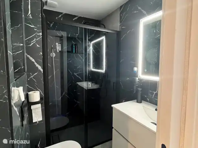 Fantastische woning bij het strand huren in Spanje, Costa Blanca, Santa Pola - vakantiehuis Badkamer 1