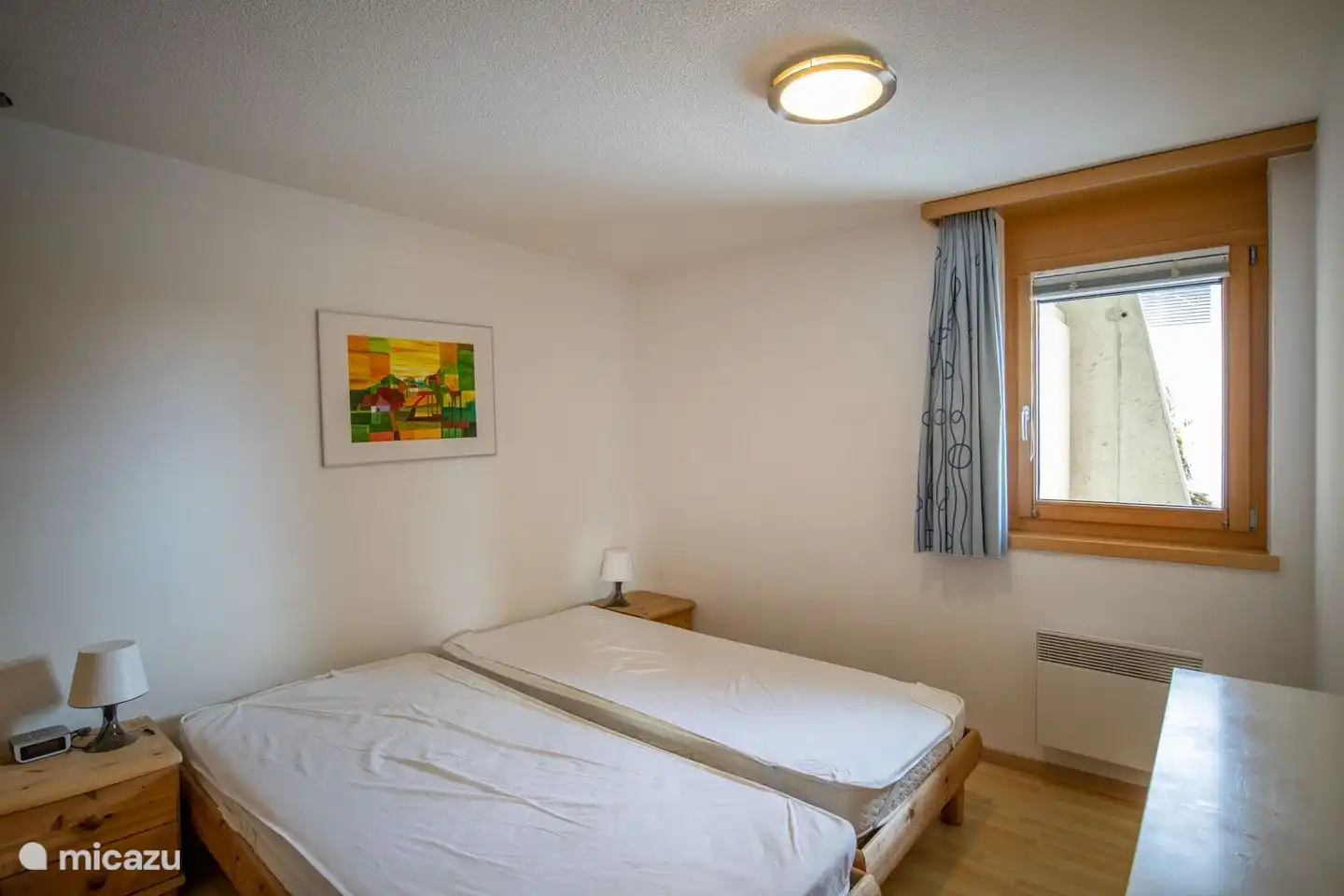 1 slaapkamer met tweepersoonsbed