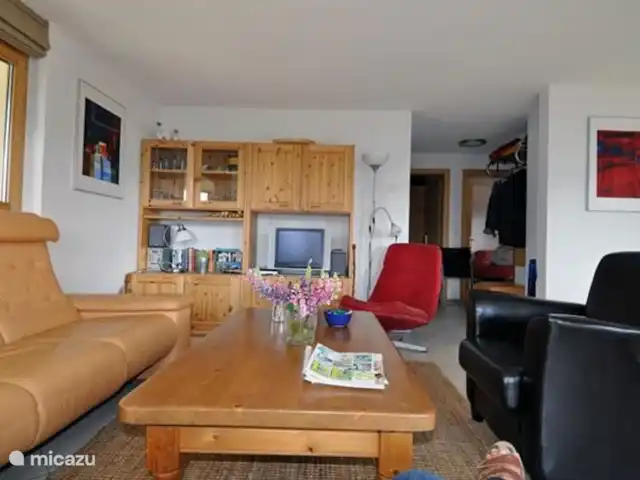 Bettmerlodge | Suisse, Valais, Bettmeralp - appartement L'appartement lumineux du rez-de-chaussée est joliment meublé avec un lave-vaisselle et un lave-linge et dispose de deux terrasses (sud et ouest) avec un pré fleuri et un barbecue.