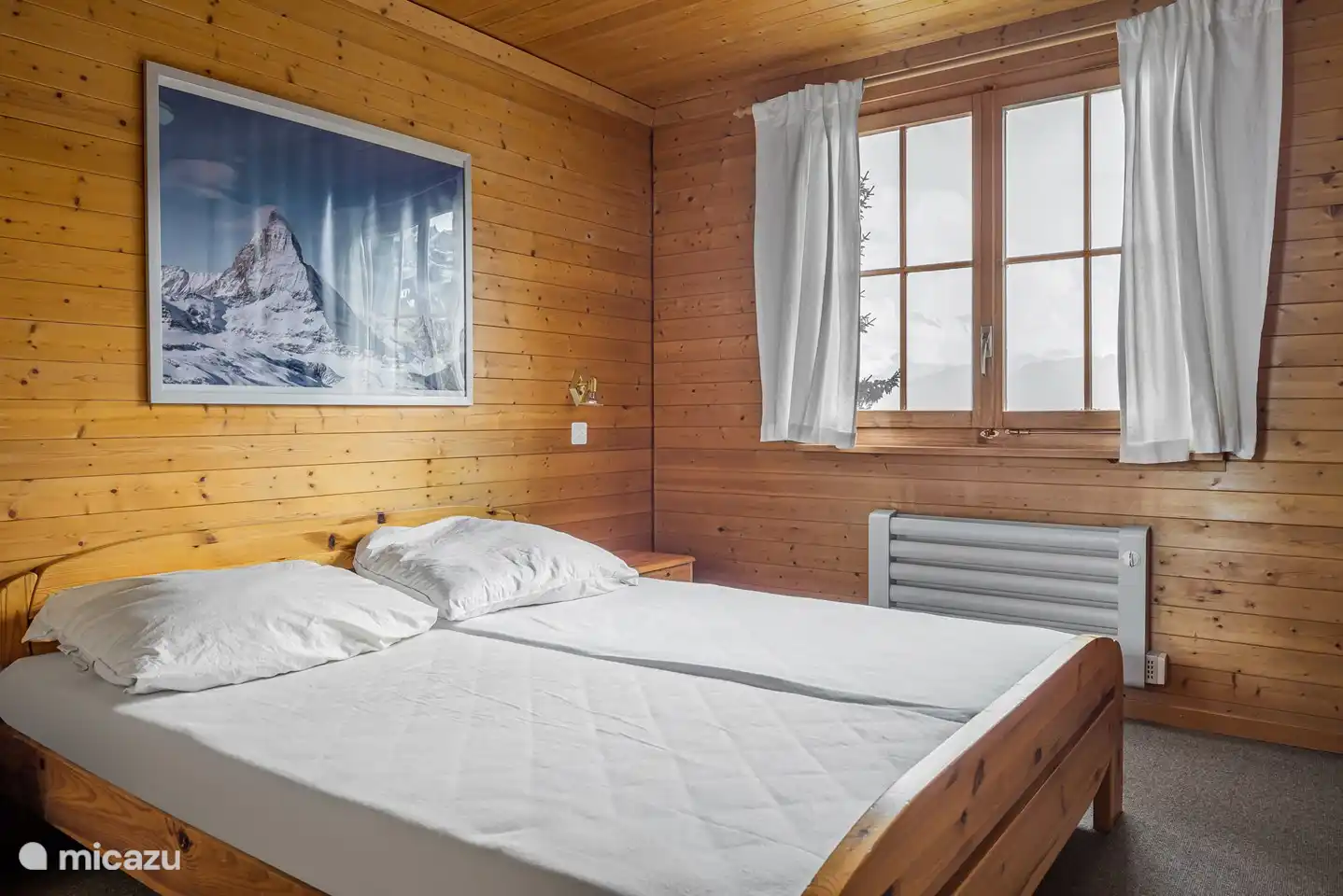 Slaapkamer met tweepersoonsbed