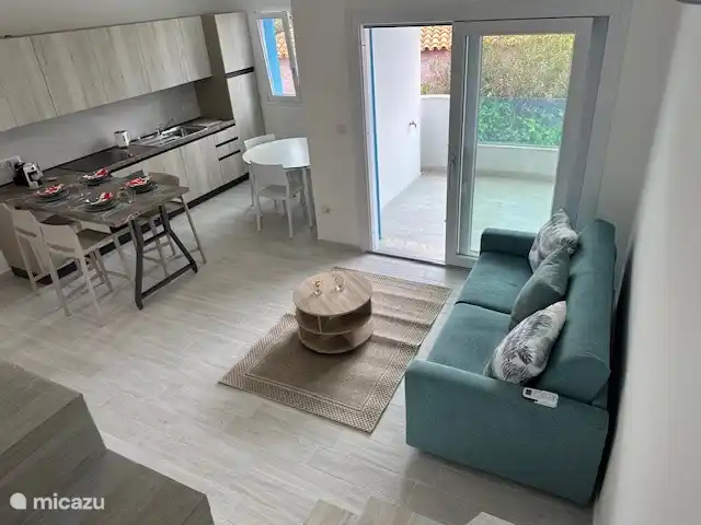 Villa Turchese | Italie, Sardaigne, Valledoria - maison mitoyenne séjour avec cuisine