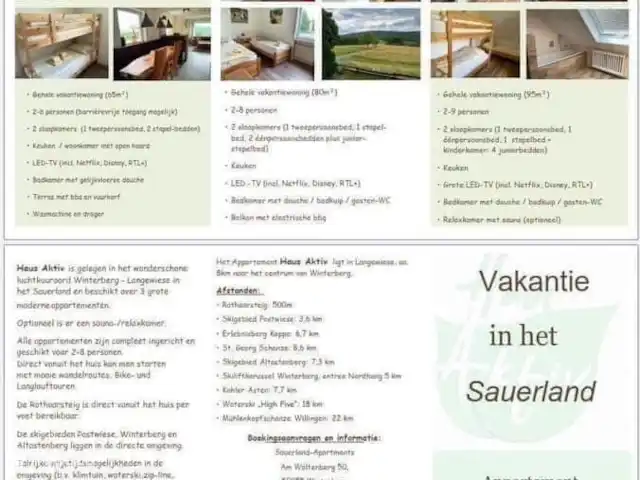 Casa Aktiv Winterberg PanoramaAppart en Alemania, Sauerland, Winterberg - apartamento Folletos