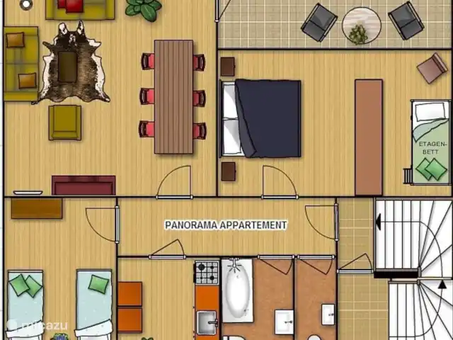 Casa Aktiv Winterberg PanoramaAppart en Alemania, Sauerland, Winterberg - apartamento bosquejo